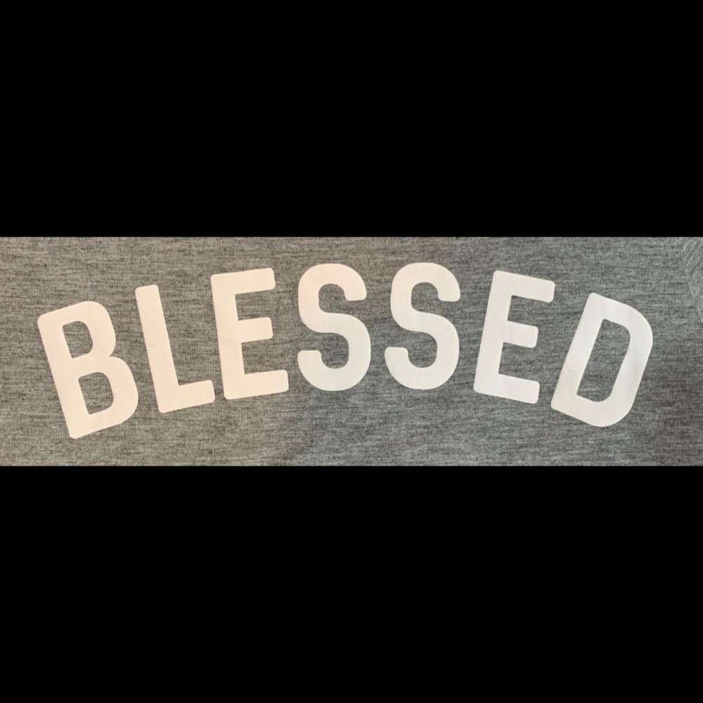 NWT MODERN LUX BLESSED Graphic Tee - Picture 4 of 8